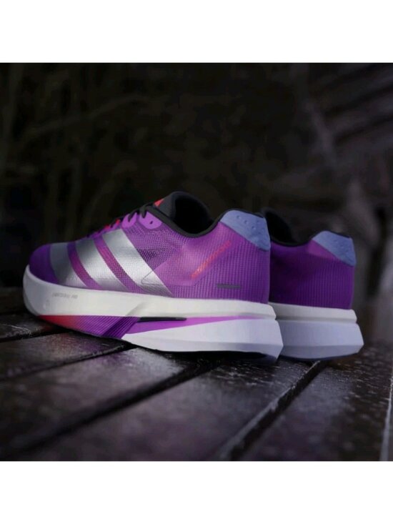 Adidas Adizero Boston 13 Purple Burst Silver Metallic JS4943 - Men\'s Size 10.5 main image 4